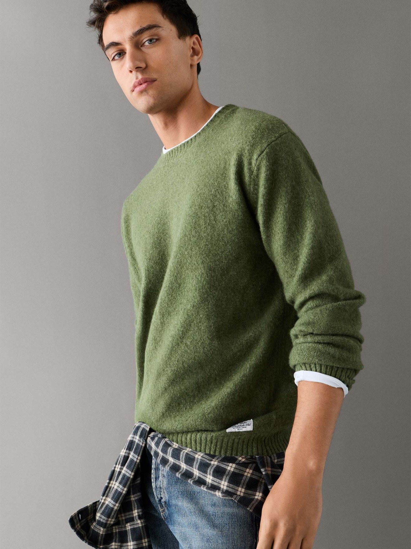 Camisola de Malha com Gola Redonda