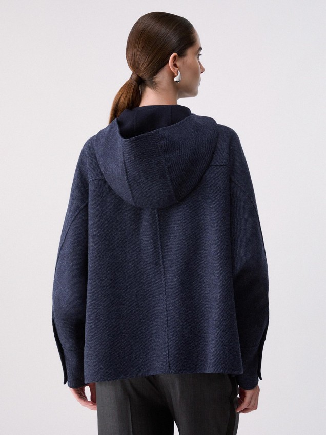 Casaco Oversize com Efeito Ganga