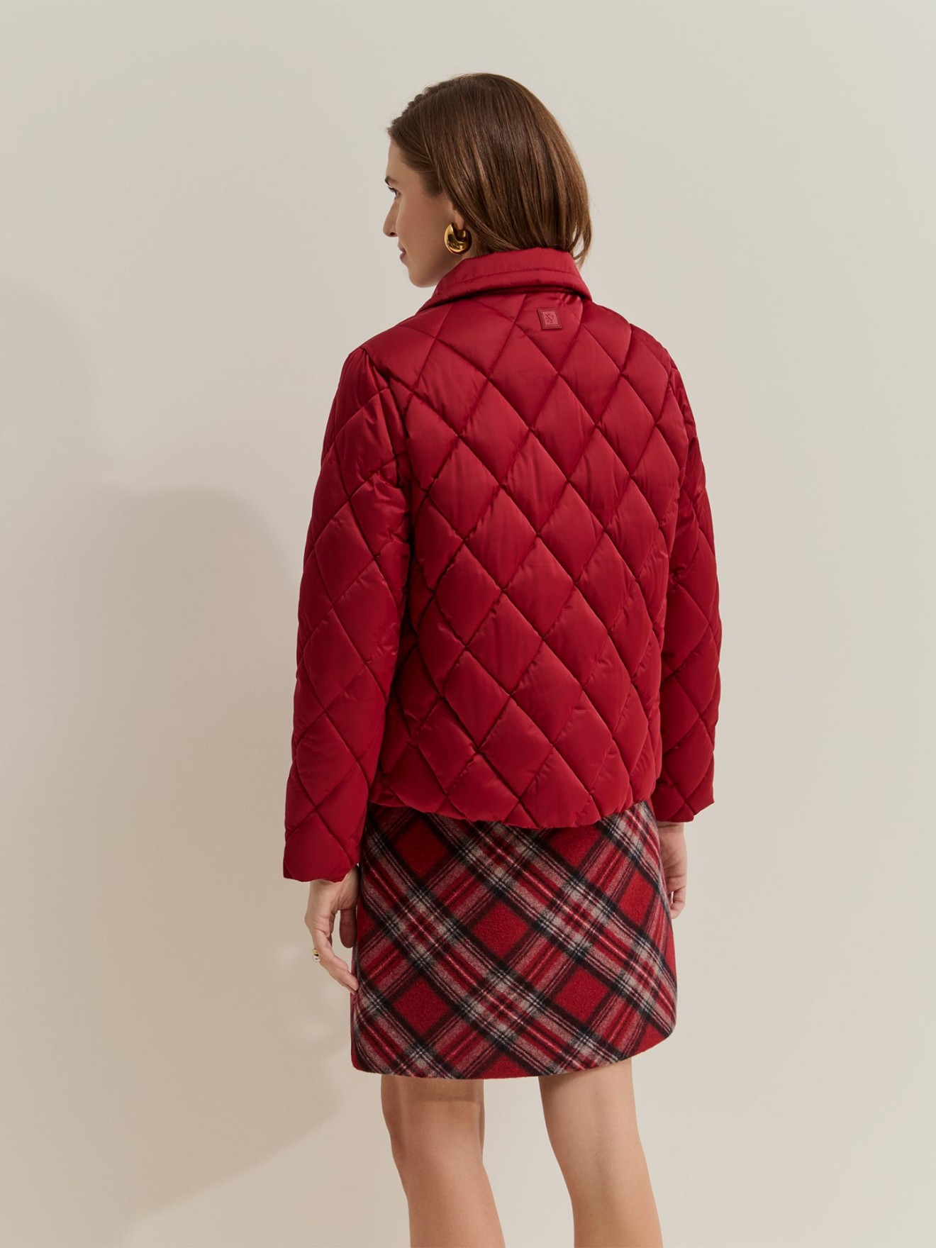 Blus�o Curto Acolchoado em Trespasse