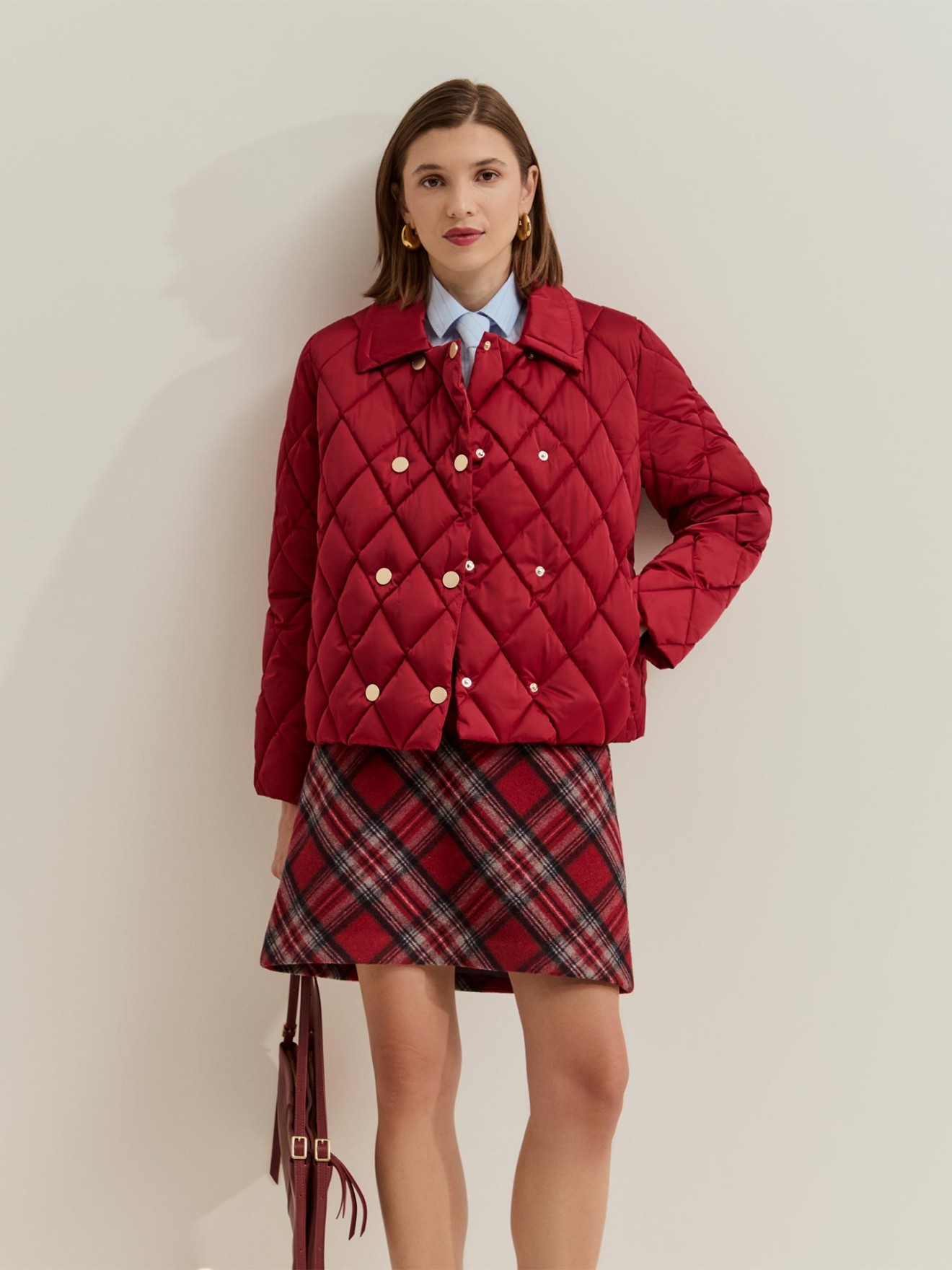Blus�o Curto Acolchoado em Trespasse