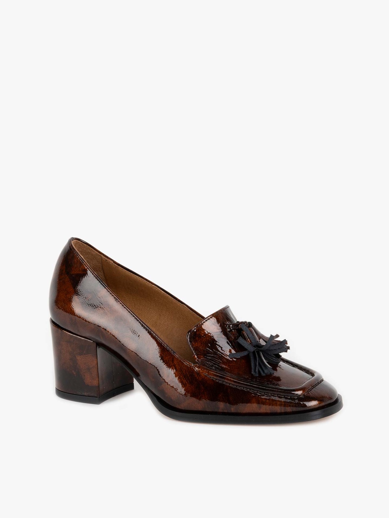 Sapatos de Salto em Pele