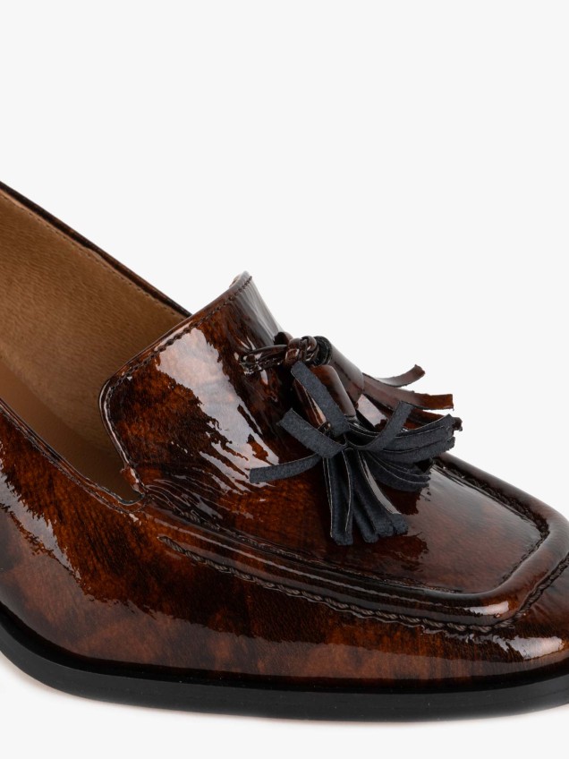 Sapatos de Salto em Pele