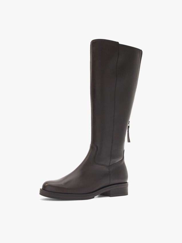 Botas de Cano Alto em Pele