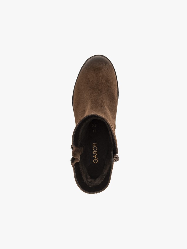 Botas de Cano Curto em Pele