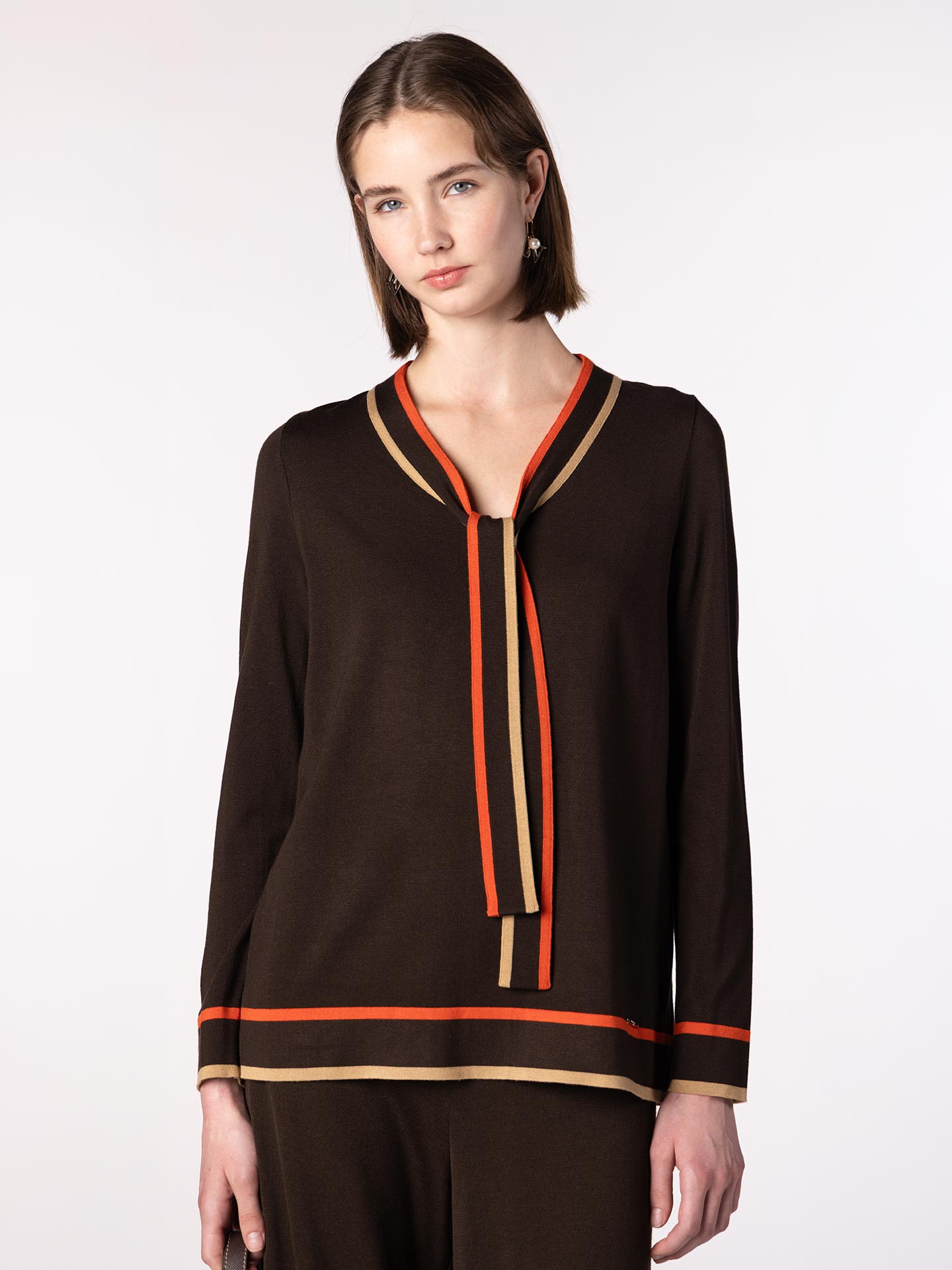 Camisola de Malha com Laçada