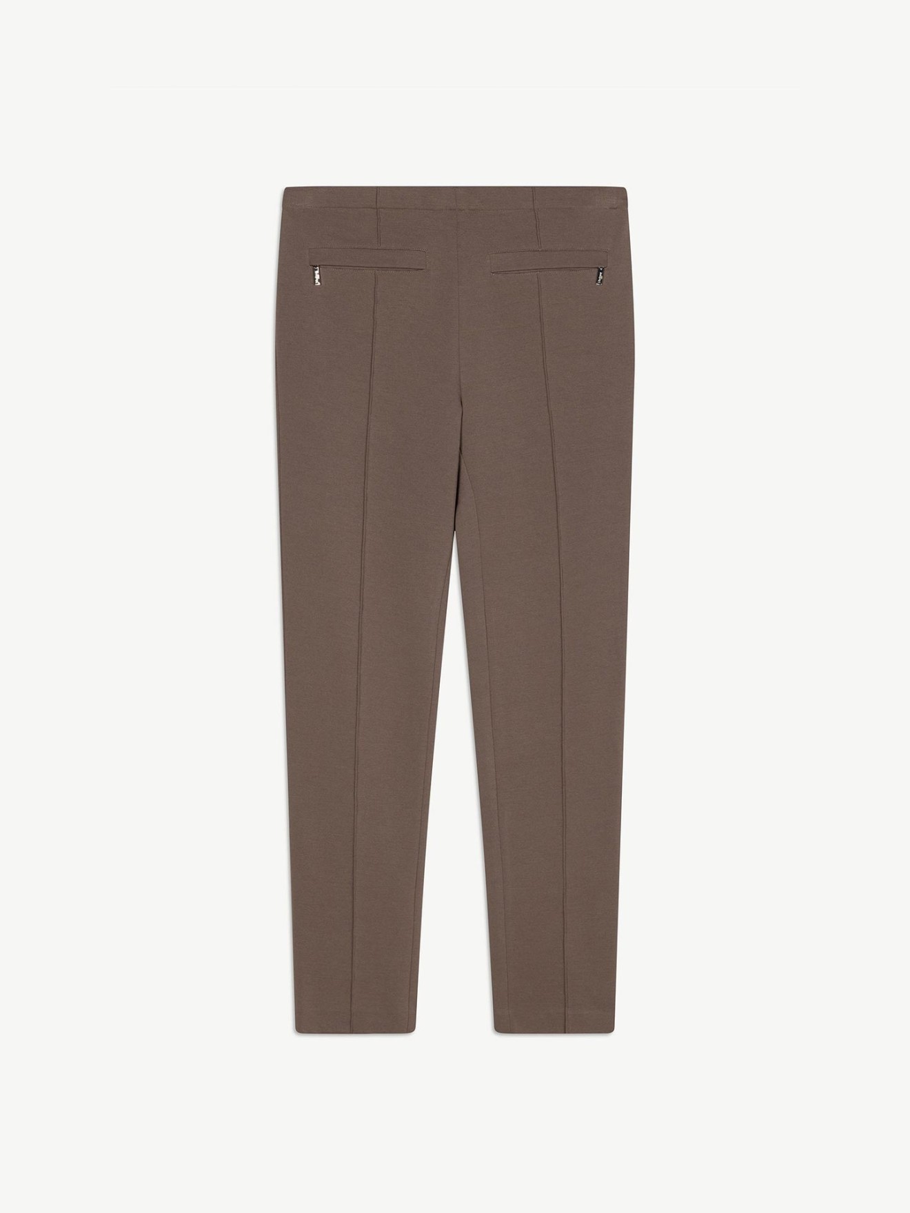 Calças Slim Fit com Costura Frontal
