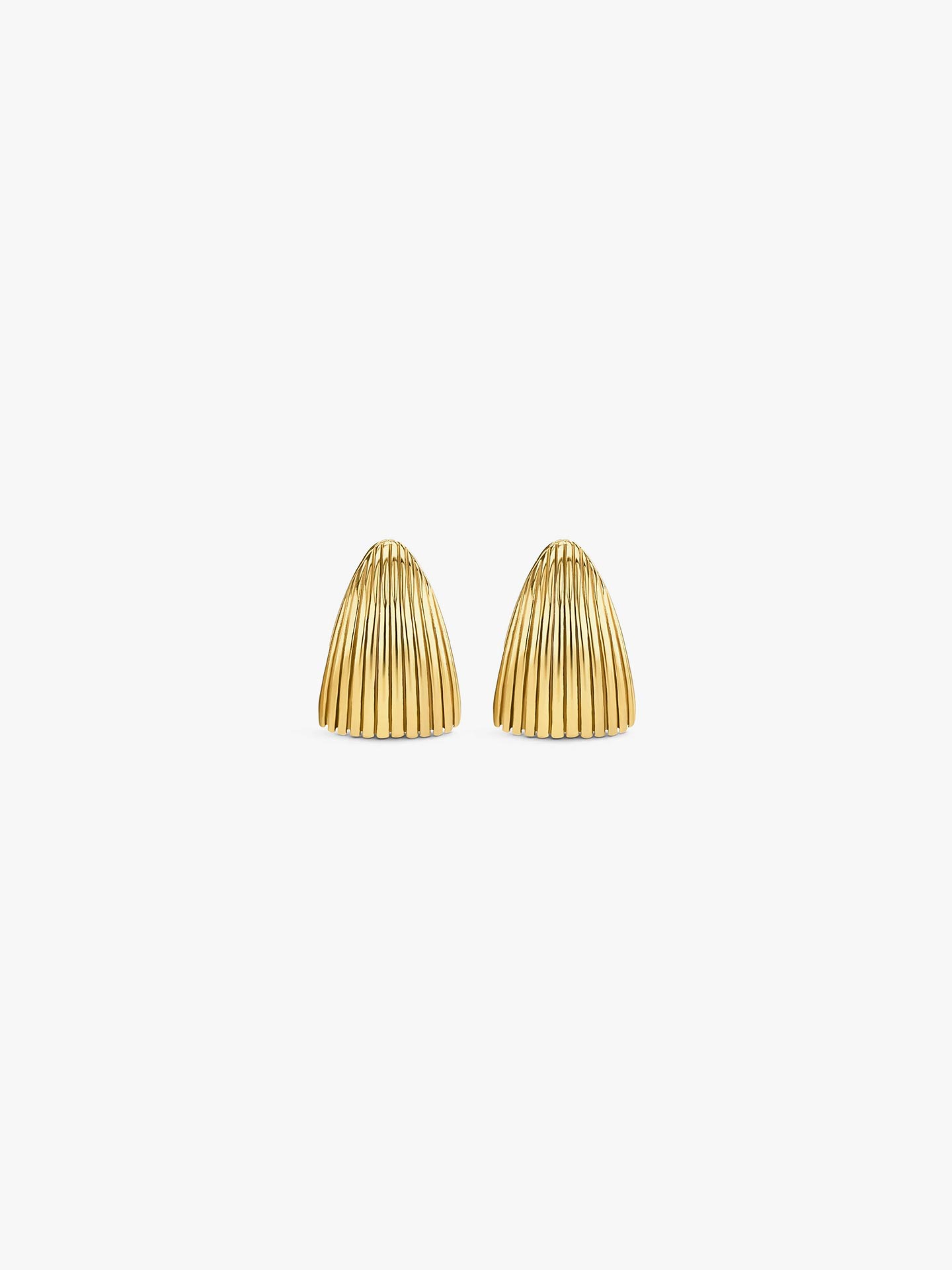 Brincos Plissé Hoop Bold