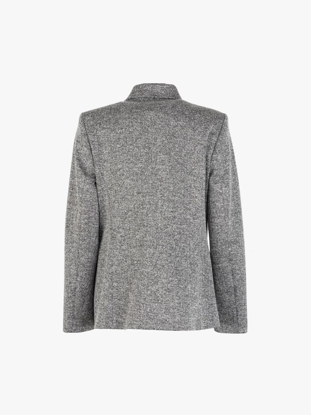 Blazer com Gola de Lapela e Bolsos