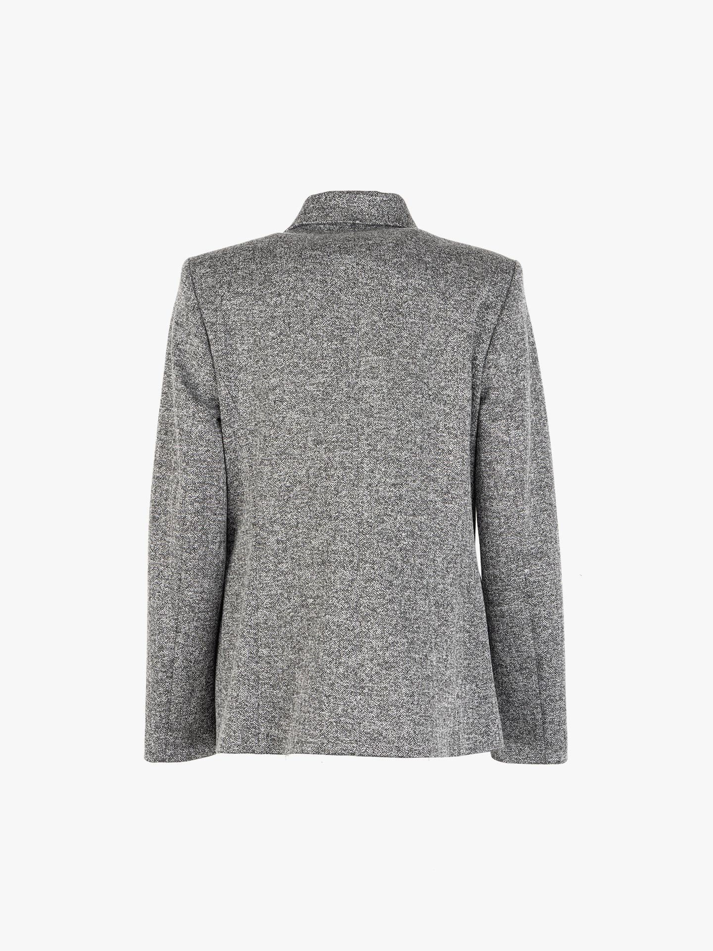 Blazer com Gola de Lapela e Bolsos