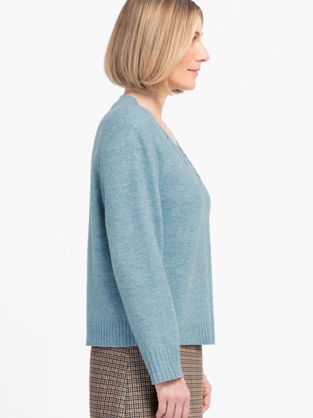 Camisola de Malha com Decote em V Venus