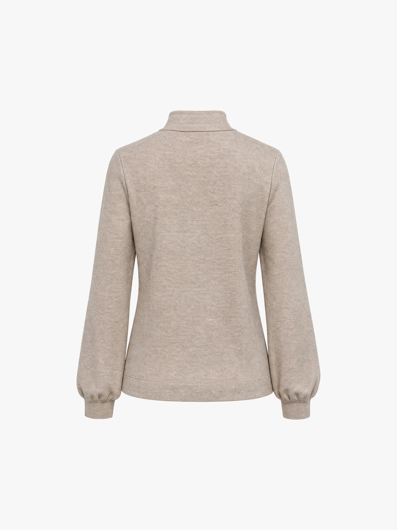 Blusa com Gola Subida e Laço Kim