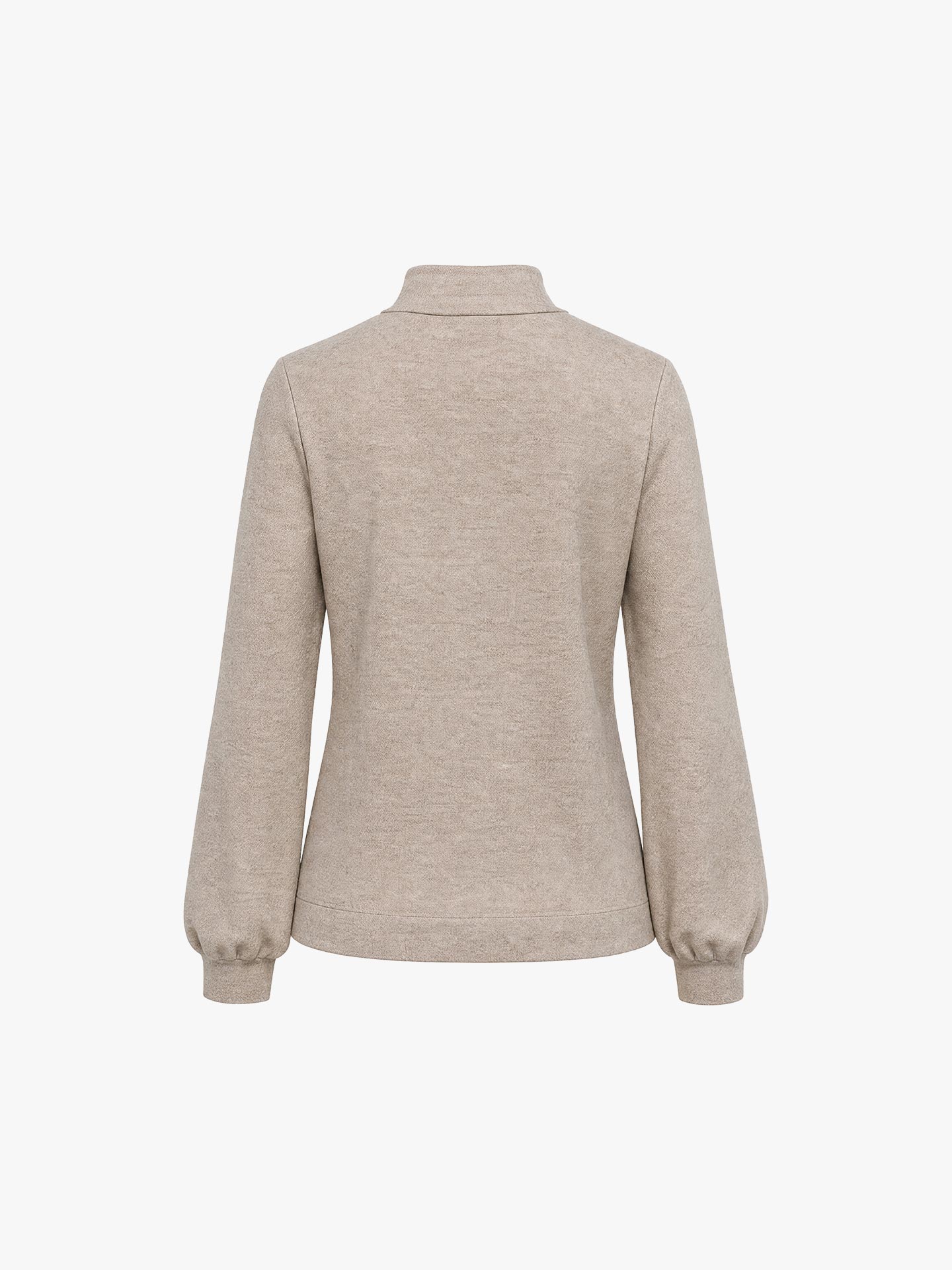 Blusa com Gola Subida e Laço Kim