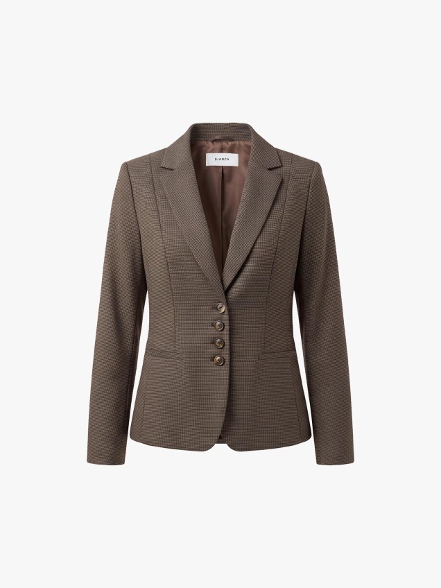 Blazer com Gola de Lapela Vivette