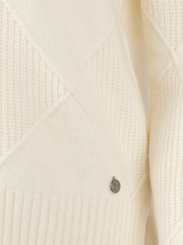 Camisola de Gola Alta em Malha
