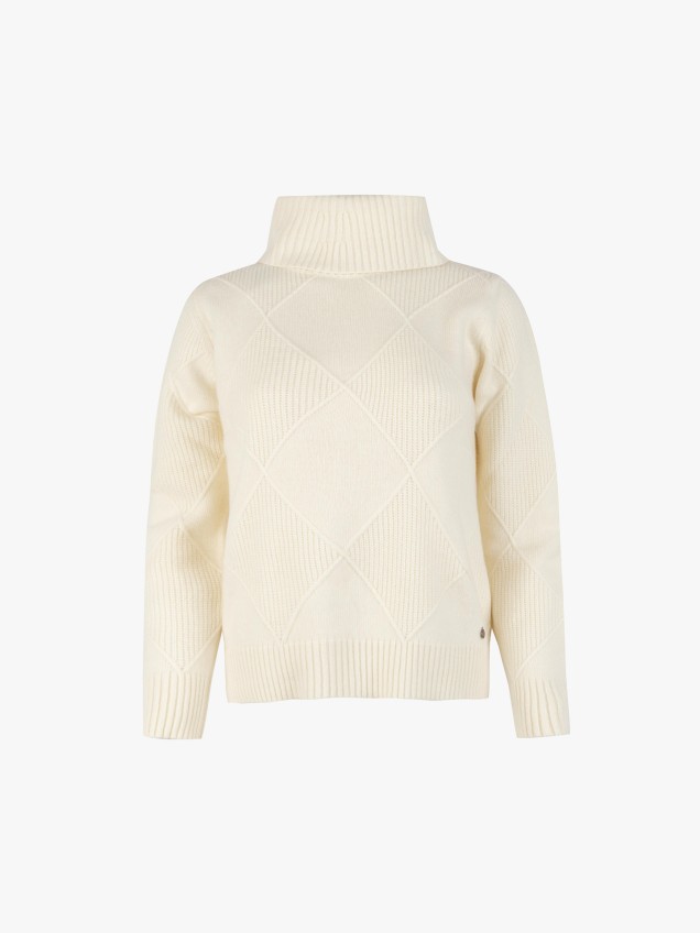 Camisola de Gola Alta em Malha