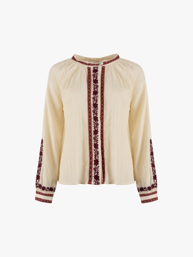 Blusa de Algodão com Bordados