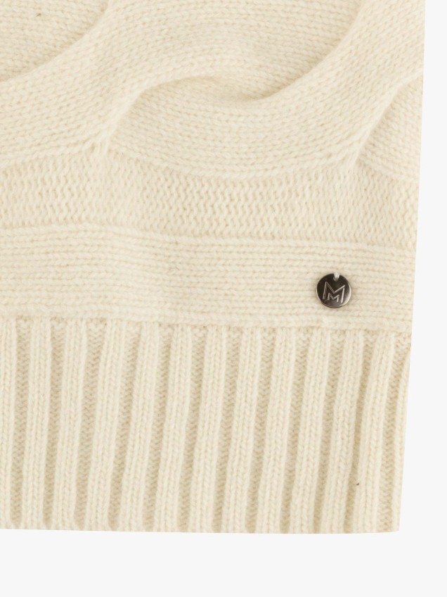 Camisola de Gola Alta em Malha