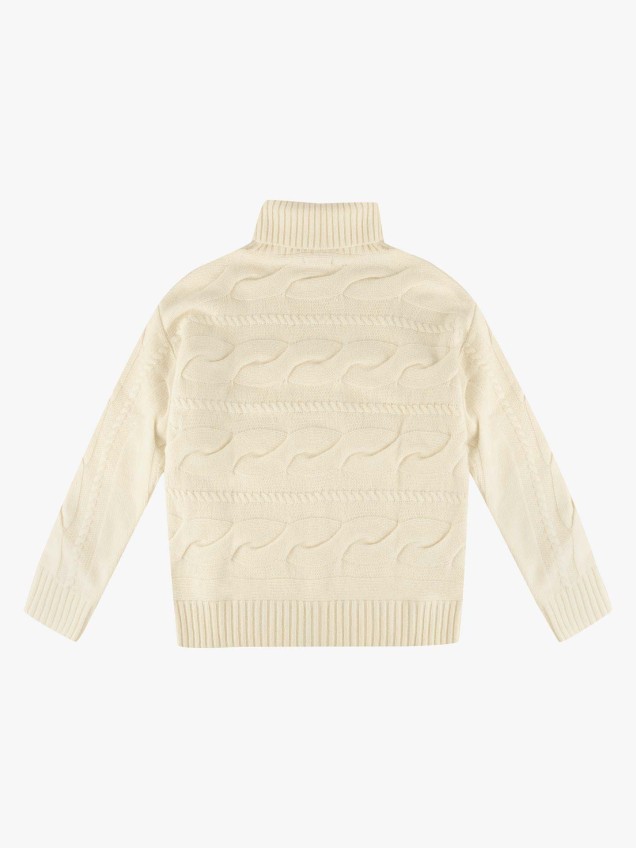 Camisola de Gola Alta em Malha