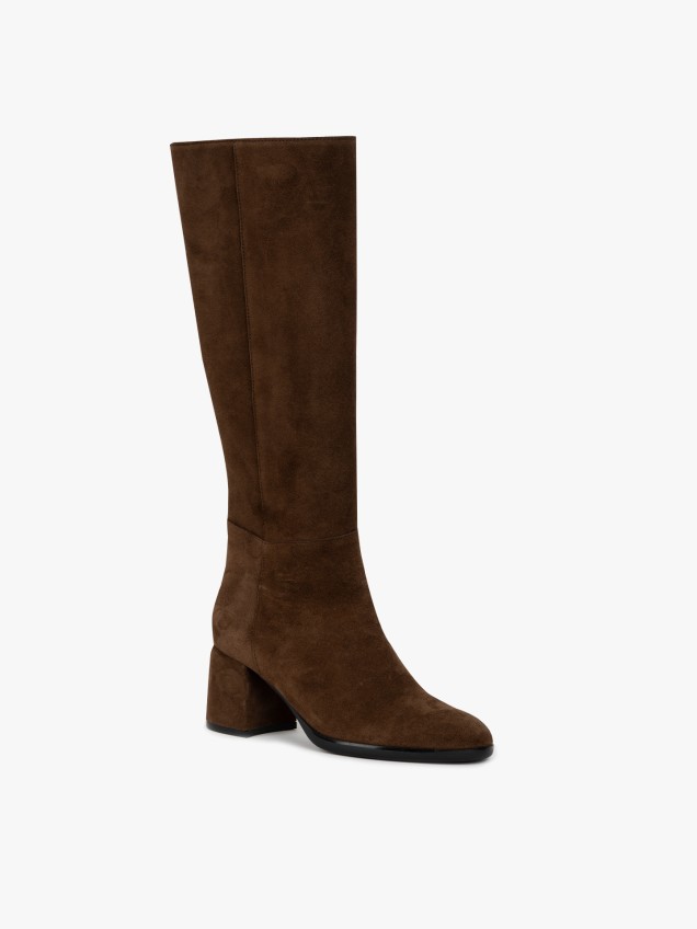 Botas de Cano Alto em Pele