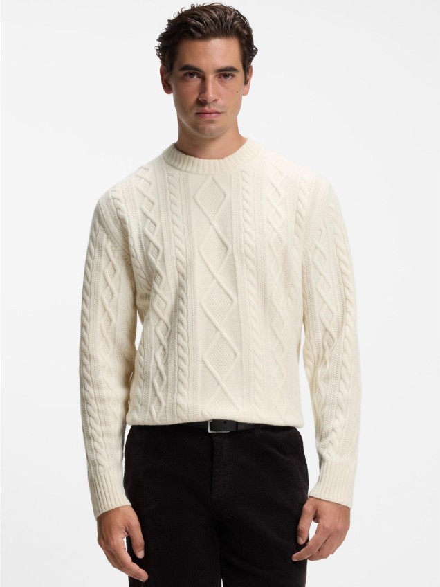 Camisola de Malha em Lã Virgem