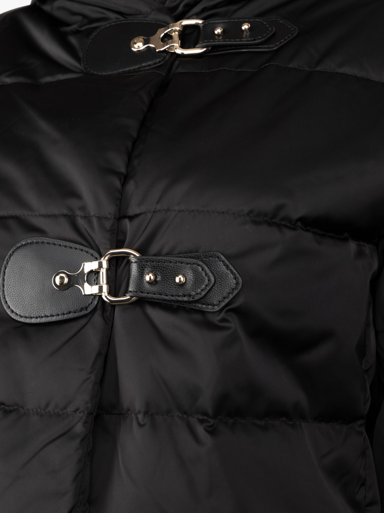 Blus�o Acolchoado Comprido com Capuz