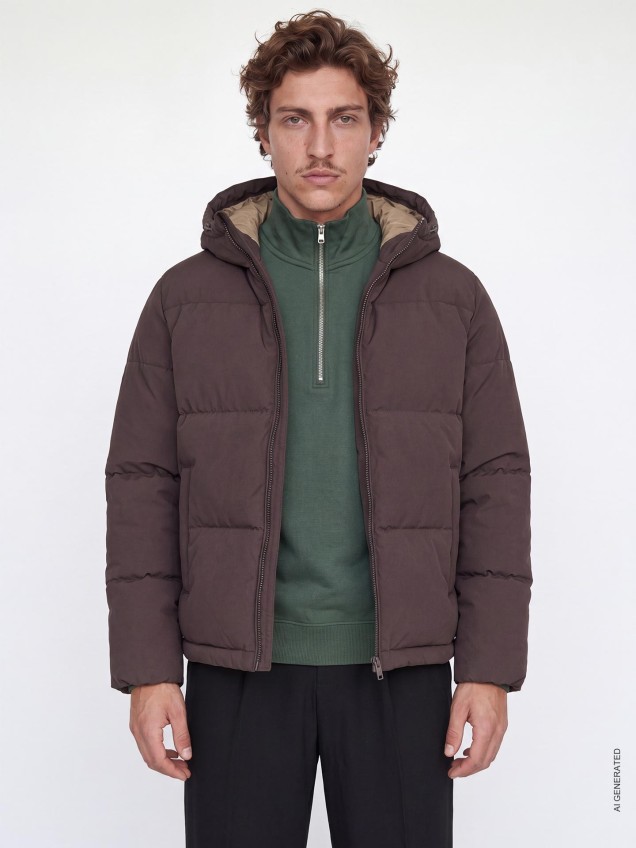 Blus�o Acolchoado com Capuz