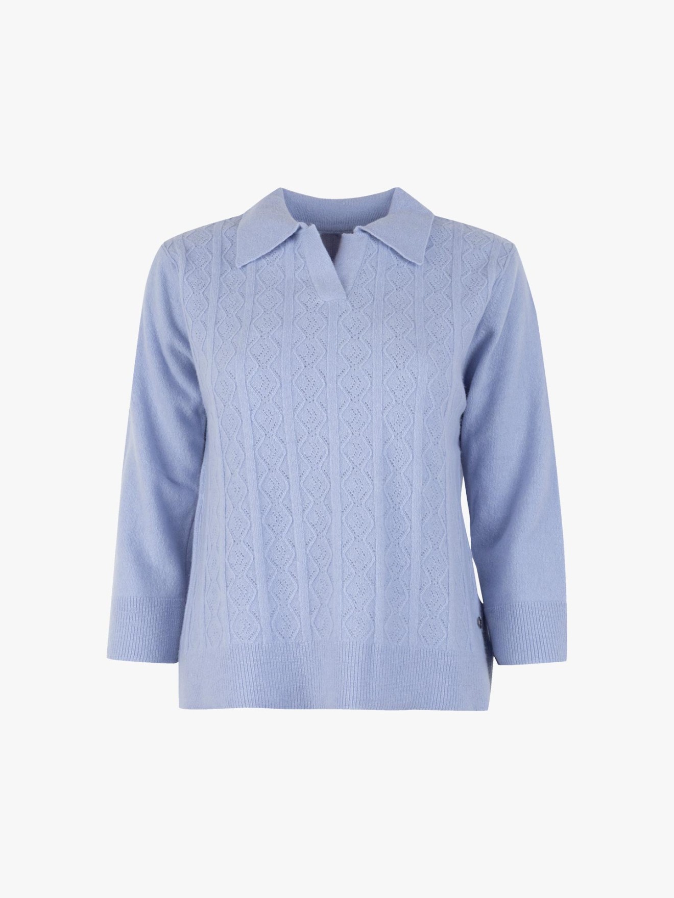 Polo de Malha com Decote em V