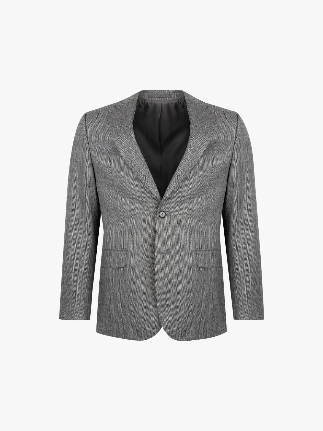 Blazer com Padrão Espinha de Peixe