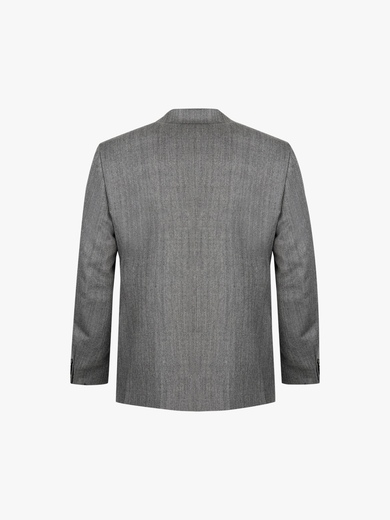 Blazer com Padrão Espinha de Peixe