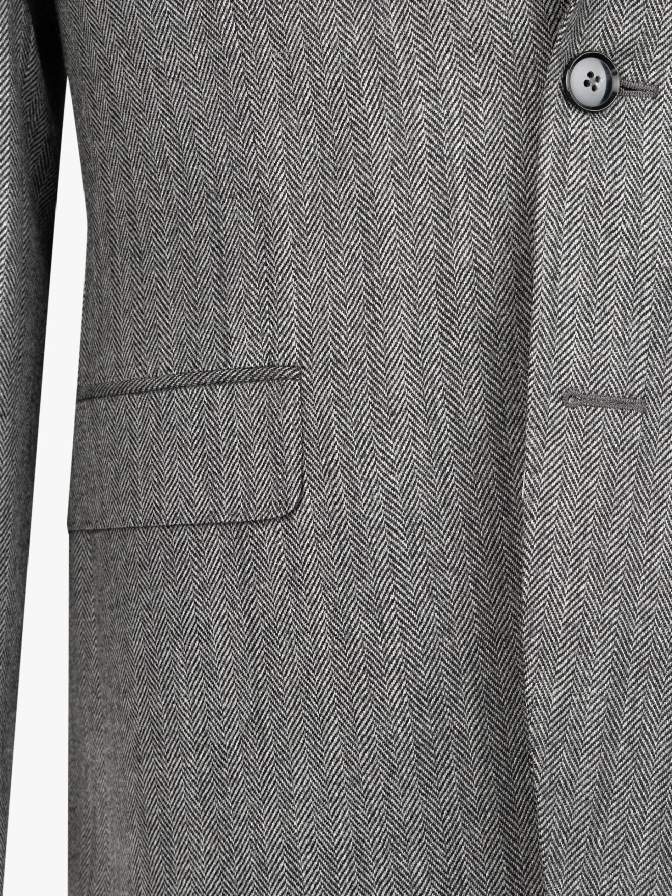Blazer com Padrão Espinha de Peixe