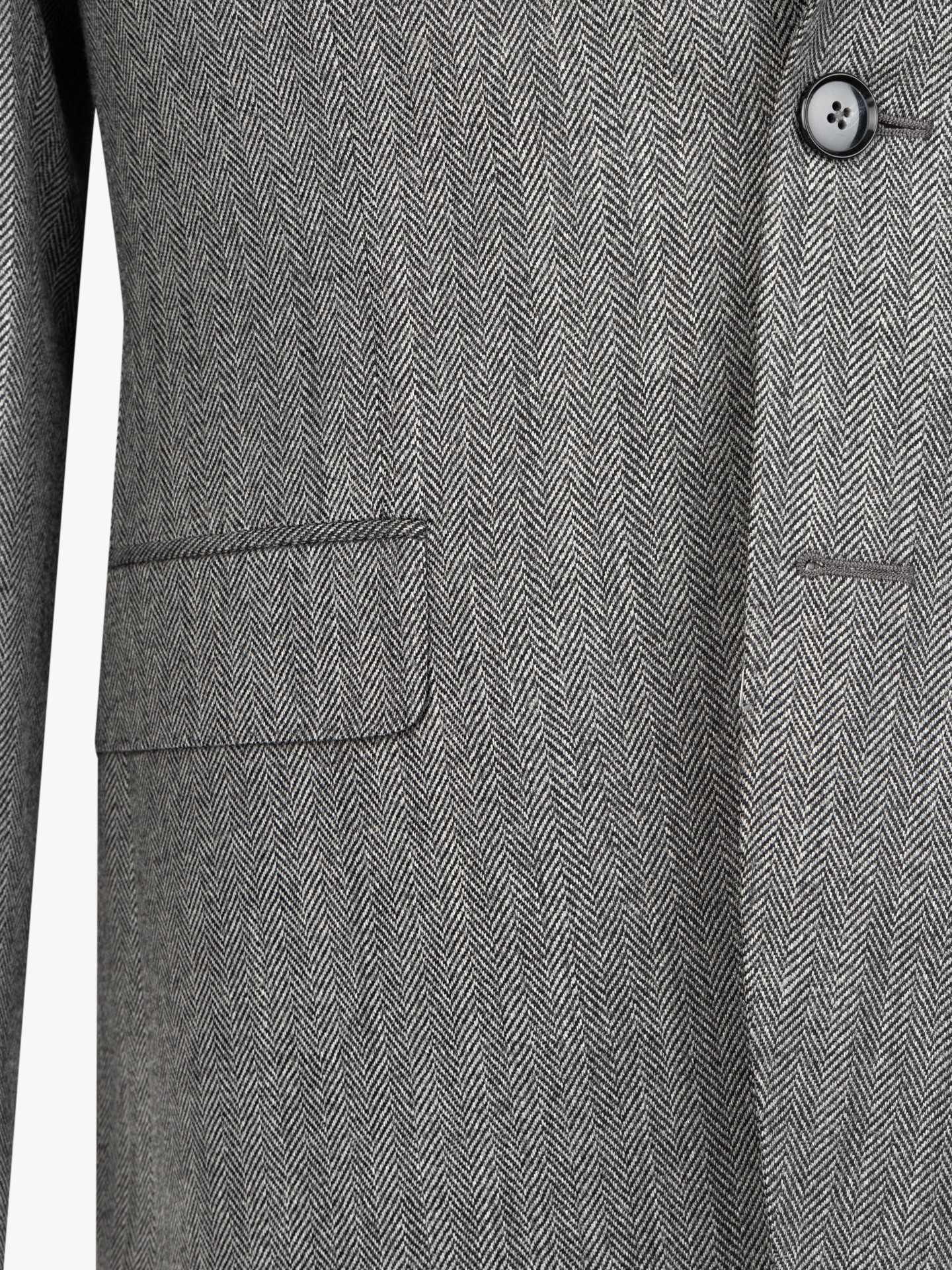 Blazer com Padrão Espinha de Peixe