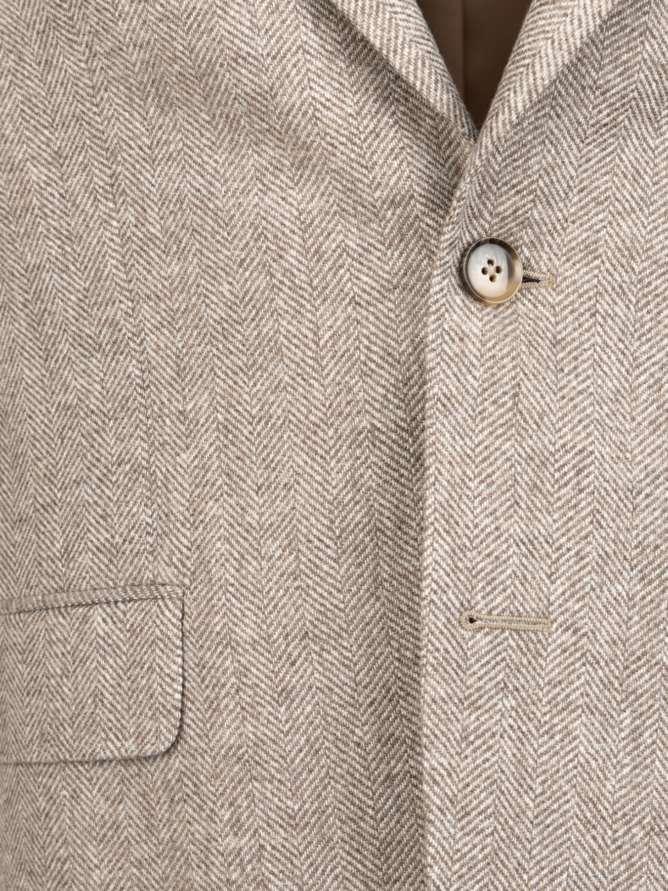 Blazer com Padrão Espinha de Peixe