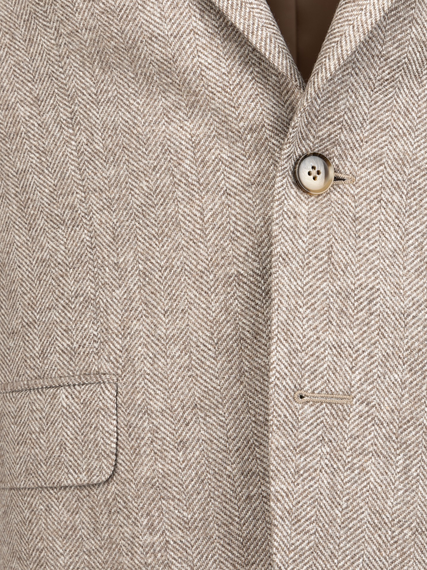 Blazer com Padrão Espinha de Peixe