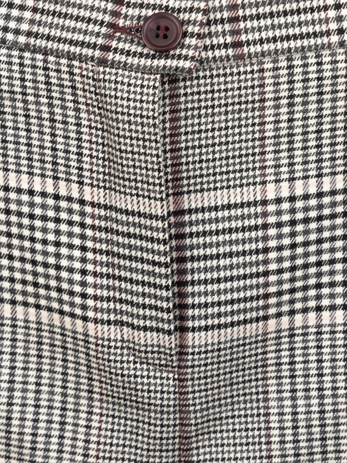 Calças com Padrão de Xadrez