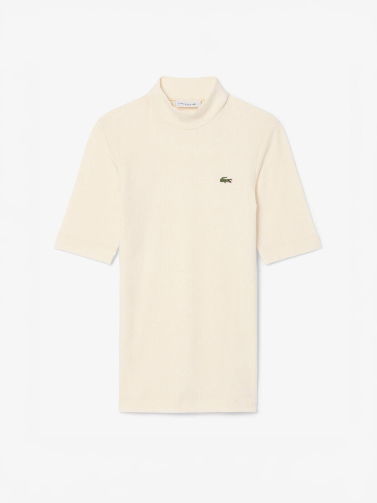 T-shirt Slim Fit em Malha Canelada