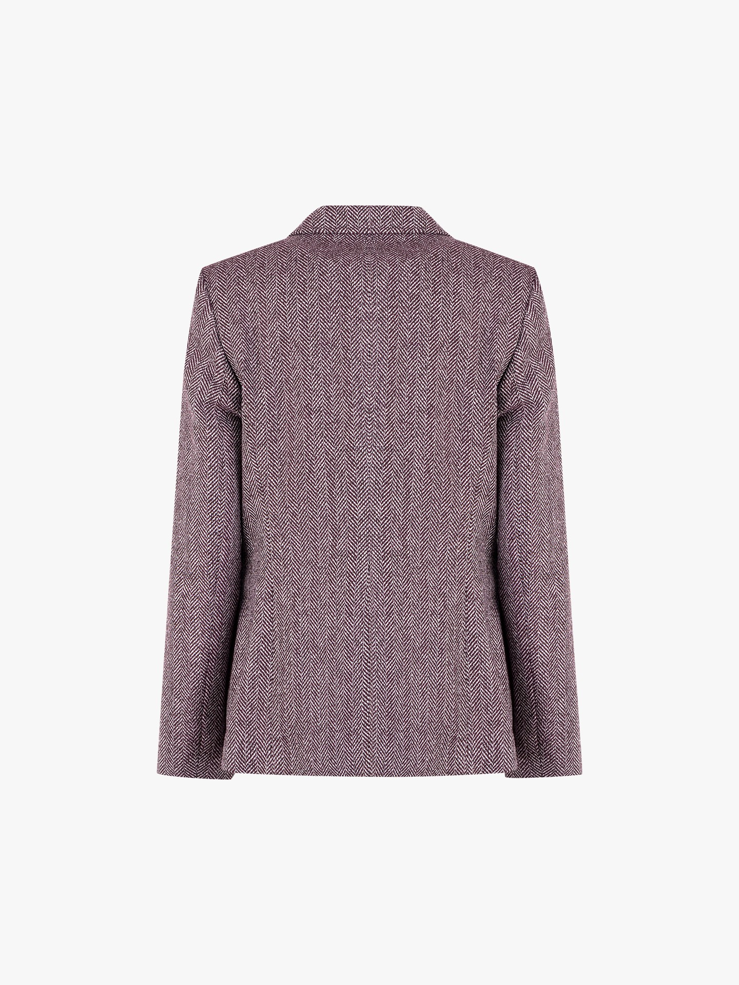 Blazer com Padrão Espinha de Peixe