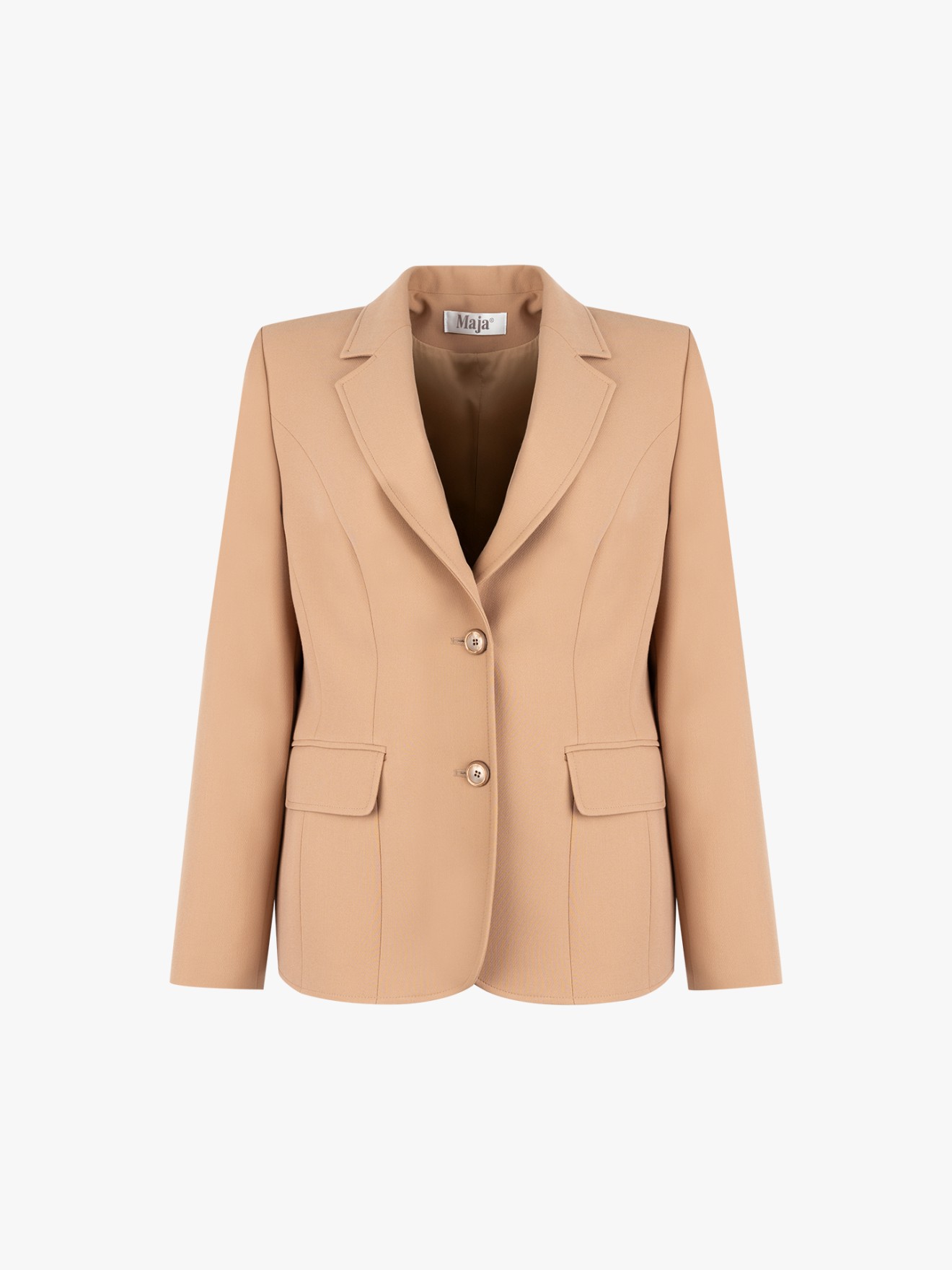 Blazer com Gola de Lapela