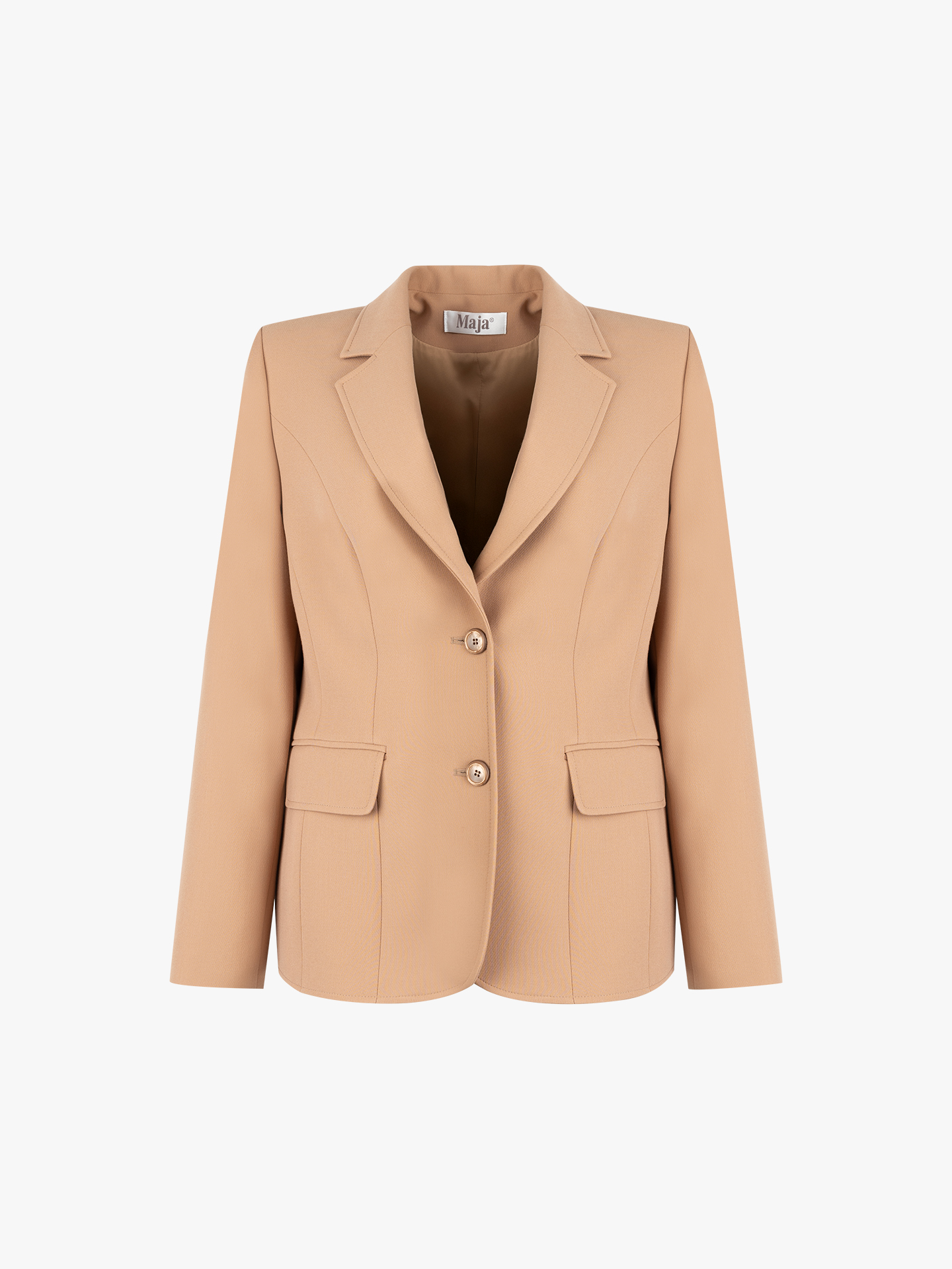 Blazer com Gola de Lapela