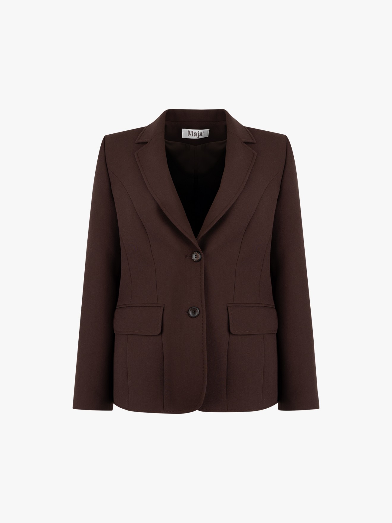 Blazer com Gola de Lapela