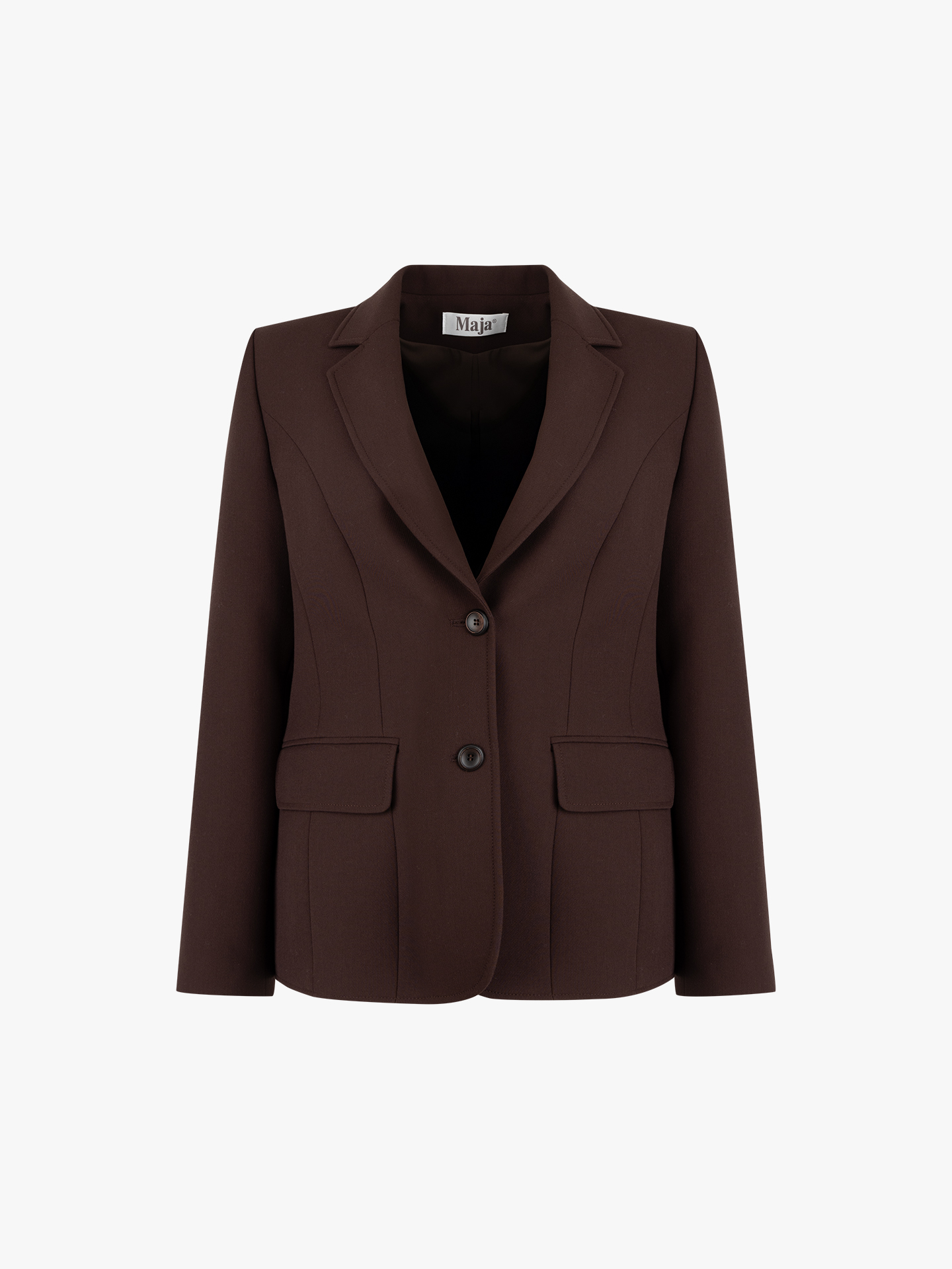 Blazer com Gola de Lapela