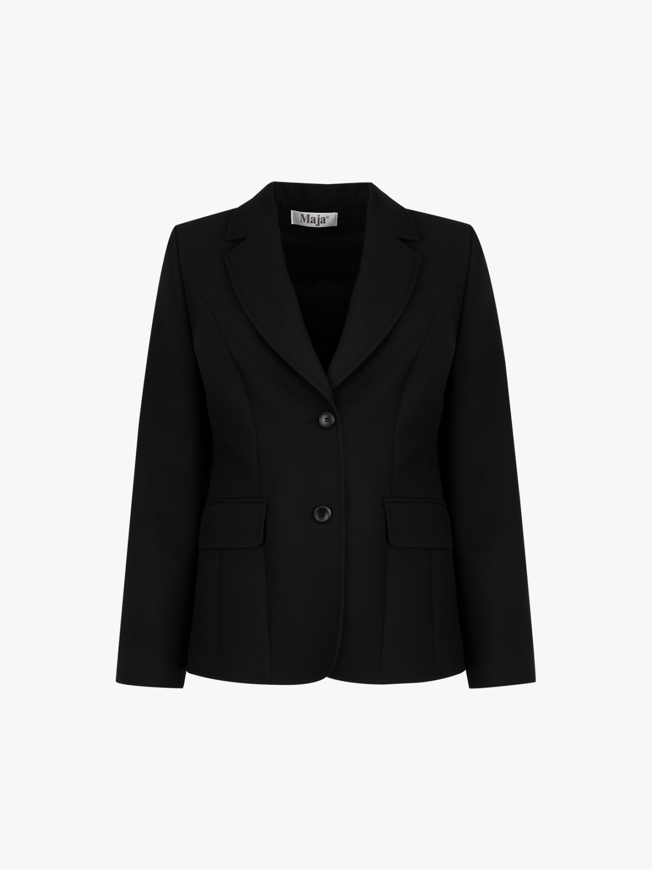 Blazer com Gola de Lapela
