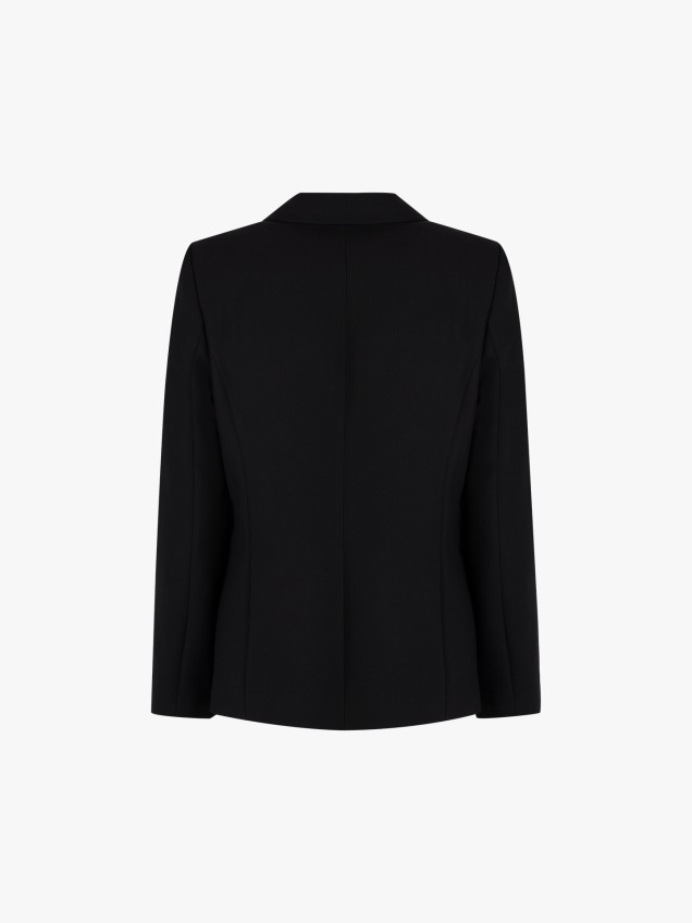 Blazer com Gola de Lapela