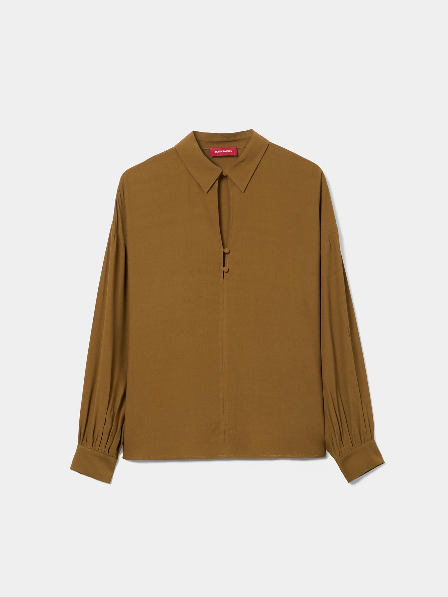 Blusa Fluida com Abertura Frontal