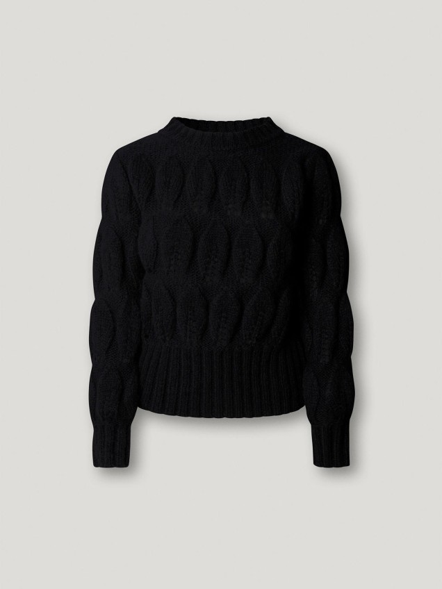 Camisola de Malha Trançada