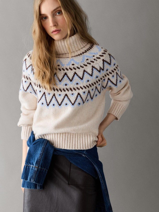 Camisola de Malha com Padrão