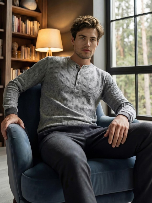 Pijama Comprido Henley
