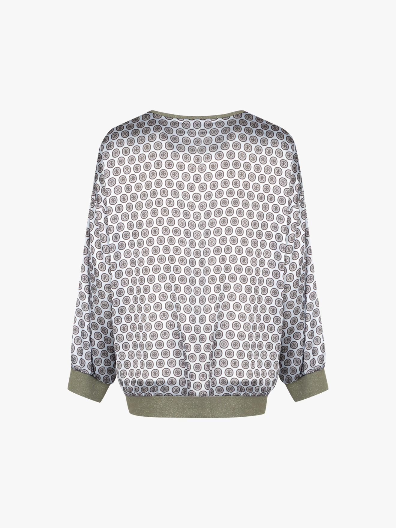 Blusa Estampada com Decote em V