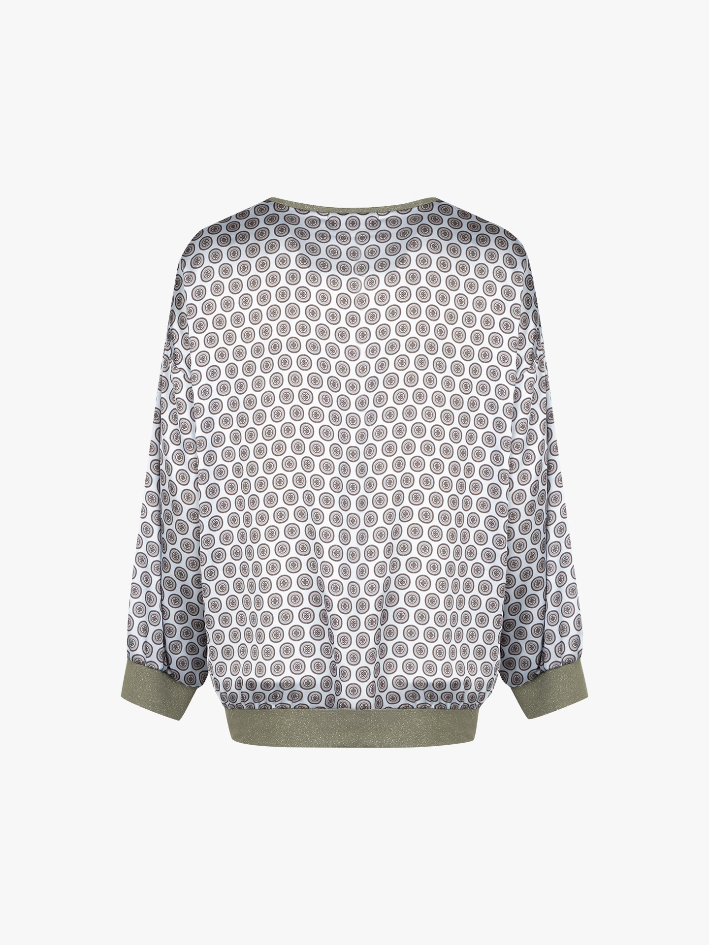 Blusa Estampada com Decote em V
