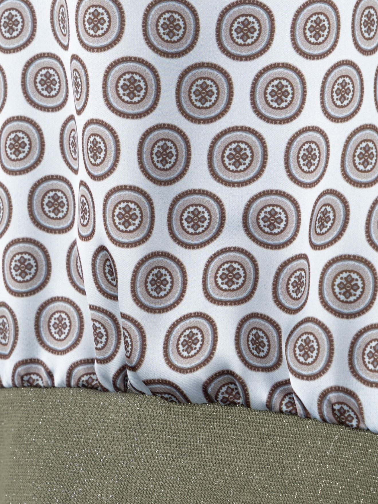 Blusa Estampada com Decote em V