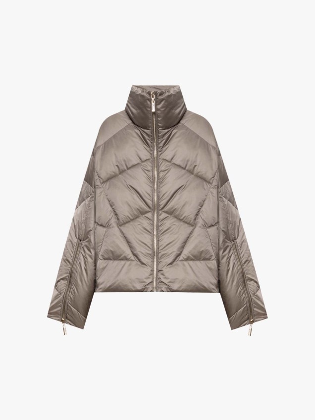 Blus�o Acolchoado com Gola Alta
